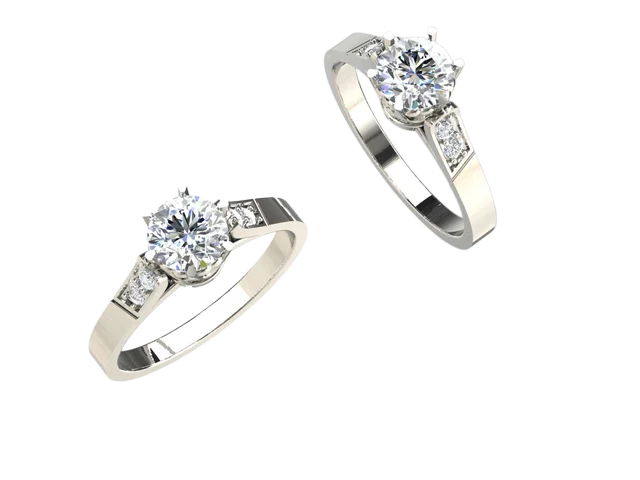 Классический солитер с бриллиантом
