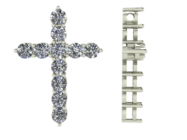 Крест с бриллиантами
