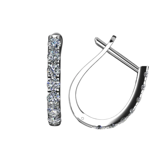 Серьги-дорожка с бриллиантами
