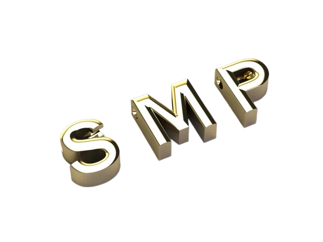 Кулон с тремя инициалами SMP
