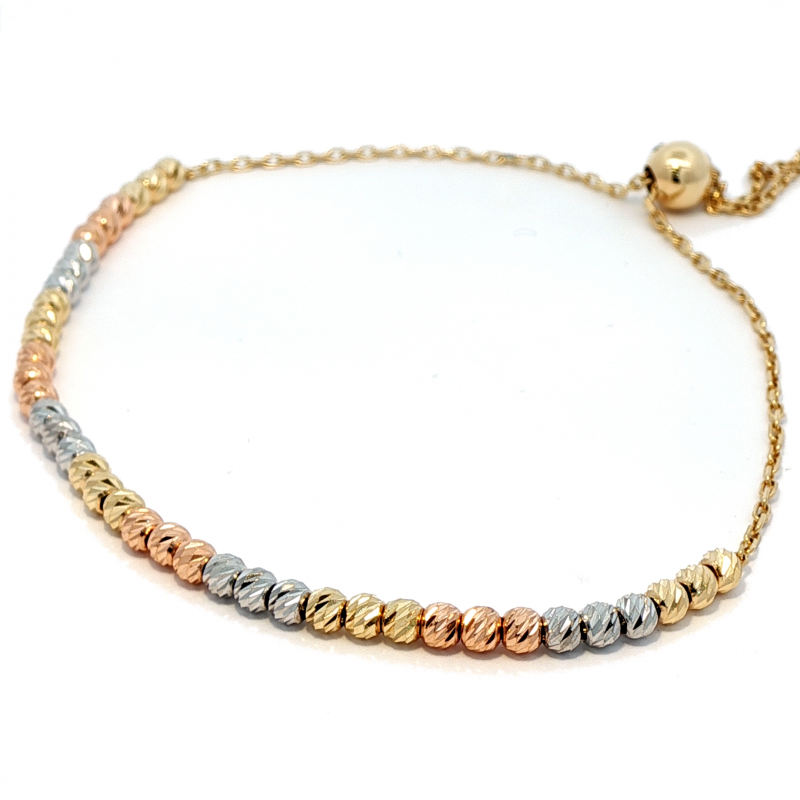 Браслет шарики гранёные