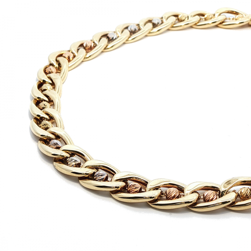 Браслет панцирь с шариками