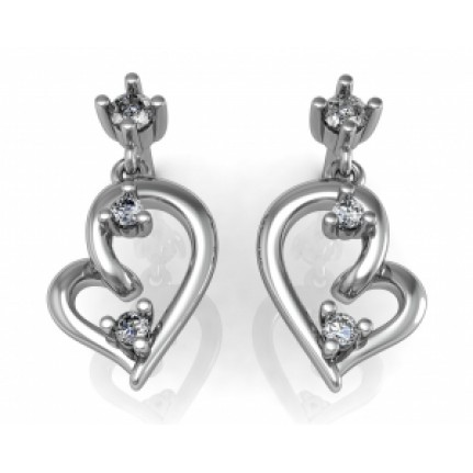 Серьги Сердце Os 4083