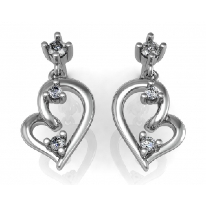 Серьги Сердце Os 4083