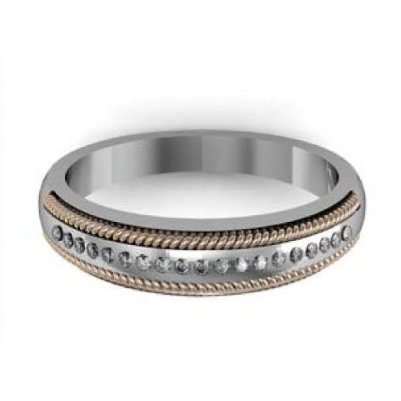 Кольцо с дорожкой камней Os 2012