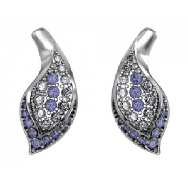 Серьги Листья Os 1625