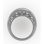 Кольцо двойное ажурное Os 2614