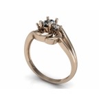 Кольцо с крупным камнем Os 7168