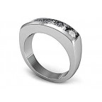 Кольцо с дорожкой камней Os 3012