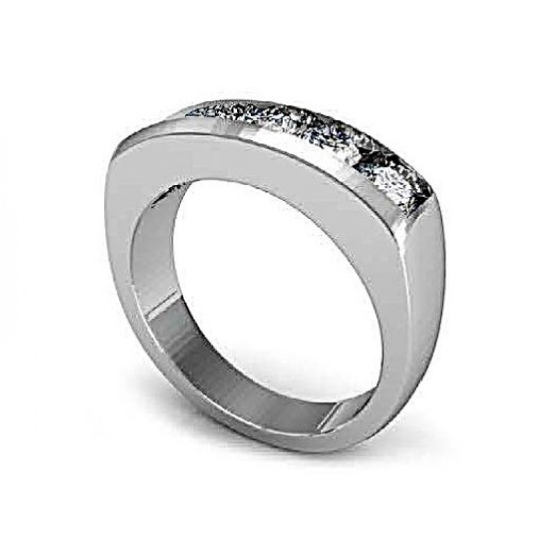 Кольцо с дорожкой камней Os 3012