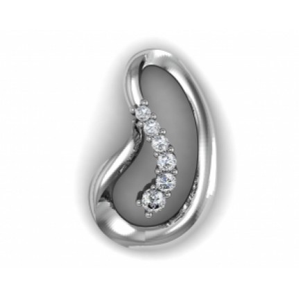 Кулон Петля с дорожкой камней Os 1887