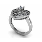 Кольцо Сердце Os 7194