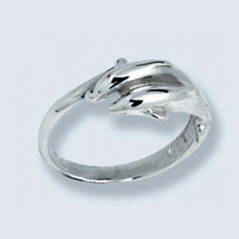 Кольцо дельфины 967