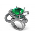 Кольцо с крупным камнем Os 7036