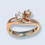 Кольцо с камнями 121