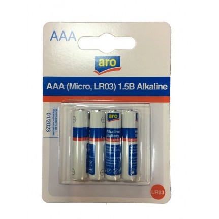 Батарейка алкалиновая Aro AAA 1.5B (LR03)