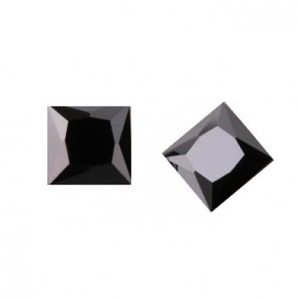 Бриллиант черный квадрат - 6.0мм