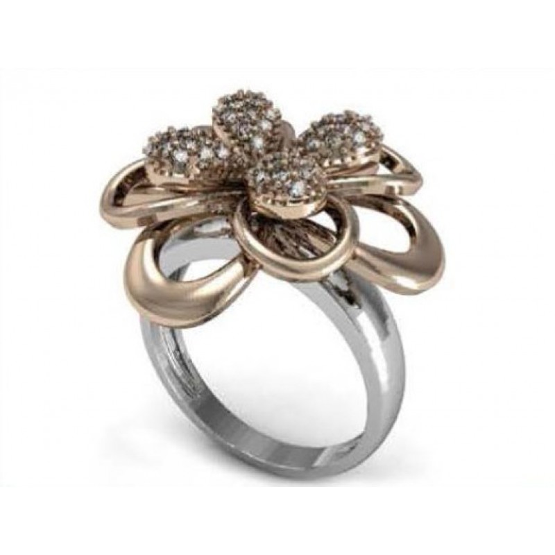 Кольцо Цветок Os 7001