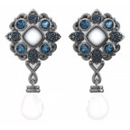 Серьги висячие с крупными камнями Os 4028