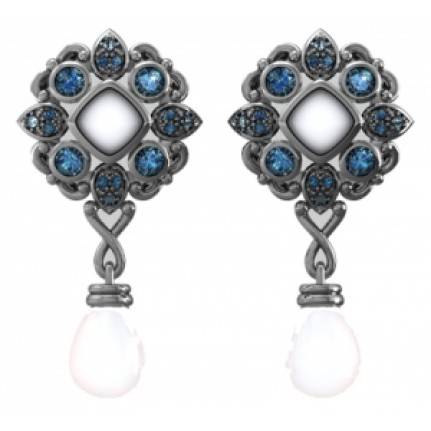 Серьги висячие с крупными камнями Os 4028