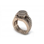 Кольцо с дорожками камней Os 2500