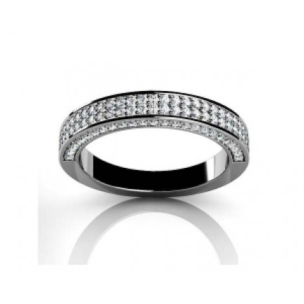 Обручальное кольцо с дорожками камней Os 2196