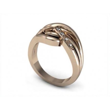 Кольцо с дорожкой камней Os 1190