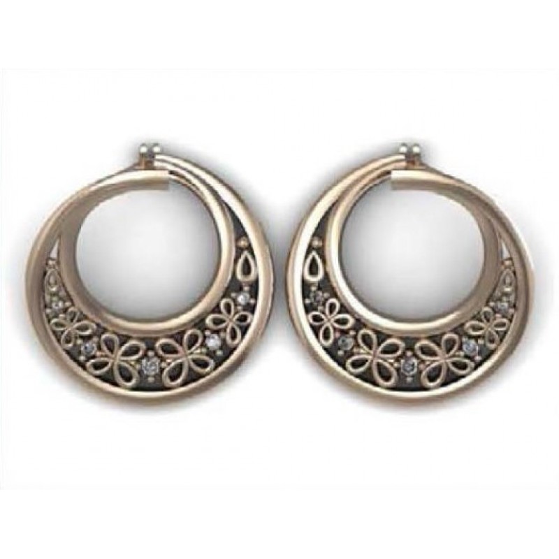 Серьги ажурные Os 4007