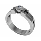 Кольцо с камнем Os 2074