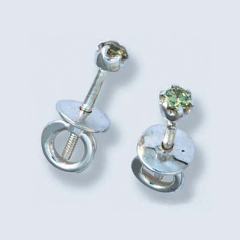 Пусеты с камнями С-554