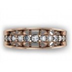 Кольцо с дорожкой камней Os 2022