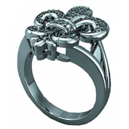 Кольцо Геральдическая лилия Os 7104