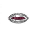 Кольцо с дорожками камней Os 1060