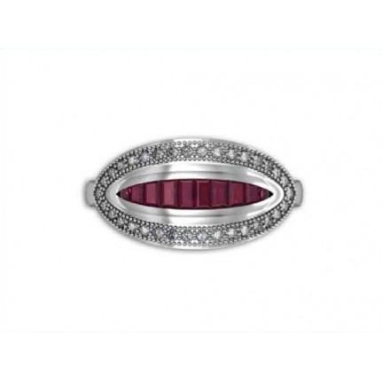 Кольцо с дорожками камней Os 1060