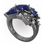 Кольцо с крупными камнями Os 7198