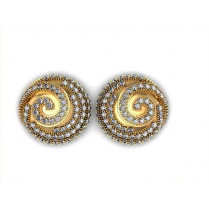 Серьги с дорожками камней Os 1045