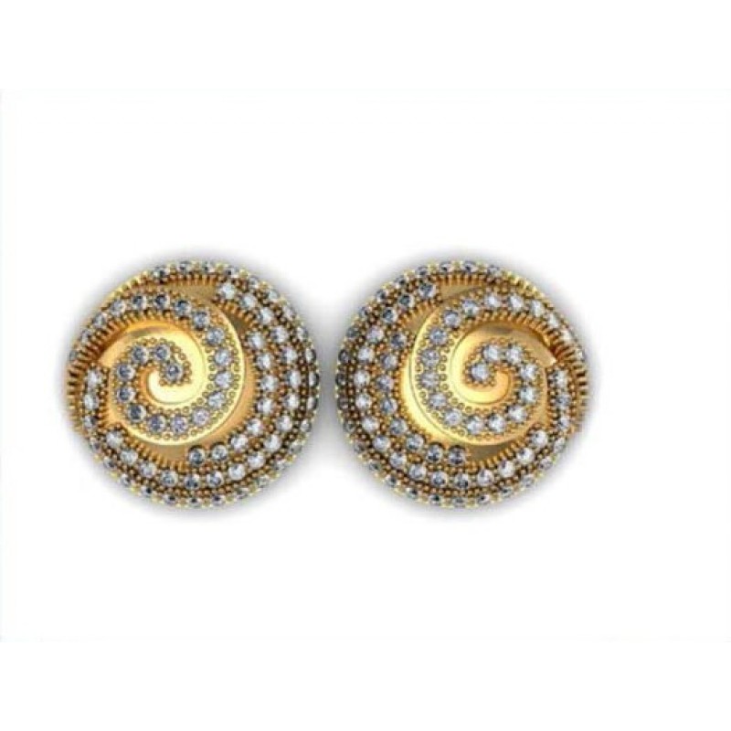 Серьги с дорожками камней Os 1045