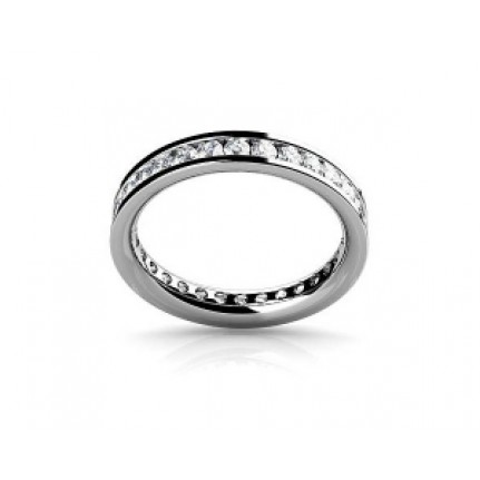 Обручальное кольцо с камнями по кругу Os 2146