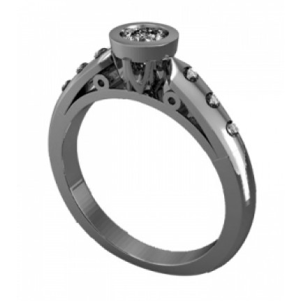 Кольцо с крупным камнем Os 2544