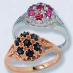 Перстень с камнями 1654