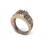 Кольцо с дорожками камней Os 3018