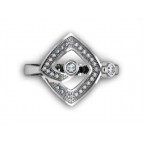 Кольцо с дорожками камней Os 1230