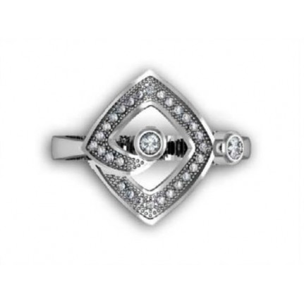 Кольцо с дорожками камней Os 1230