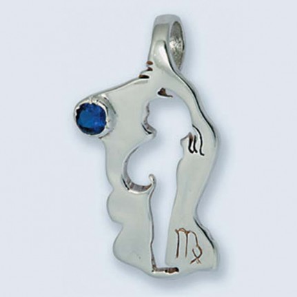 Подвеска с камнем (дева) П-431