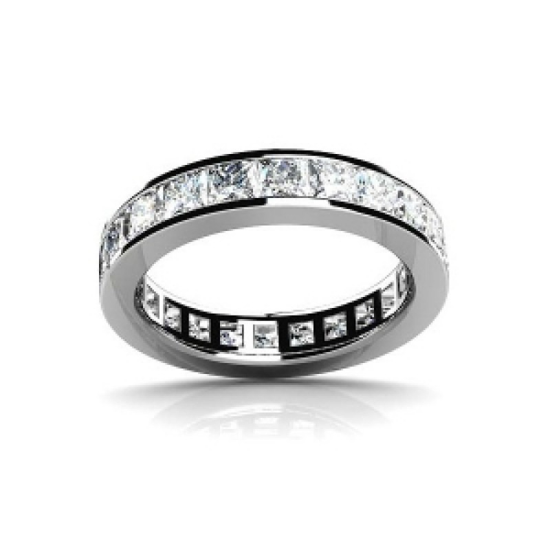 Обручальное кольцо с камнями по кругу Os 2149