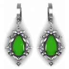 Серьги висячие с крупным камнем Os 1675