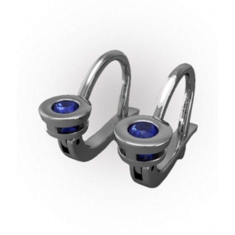 Серьги с крупным камнем Os 4062