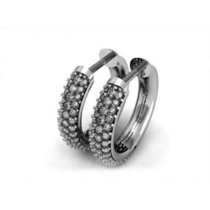 Серьги с дорожками камней Os 4006