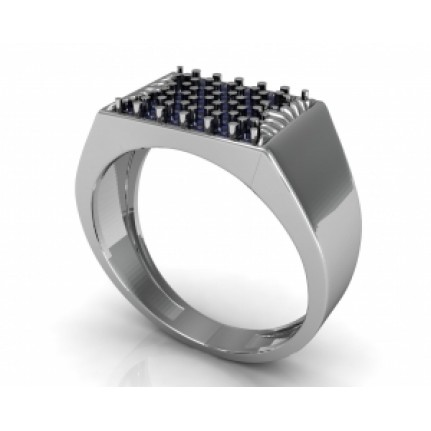 Кольцо с дорожками камней Os 3064