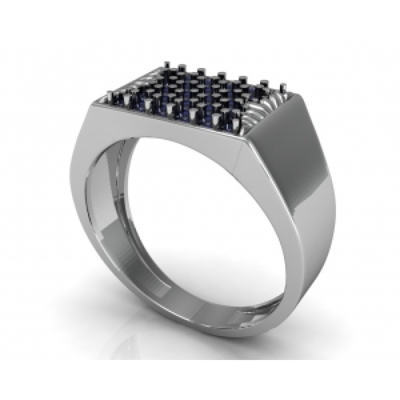 Кольцо с дорожками камней Os 3064